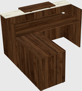 L-shaped modular reception