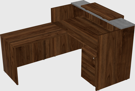 L-shaped modular reception