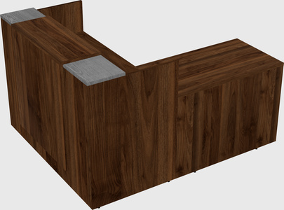 L-shaped modular reception