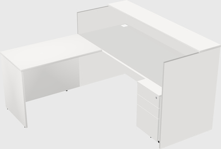 L-shaped modular reception