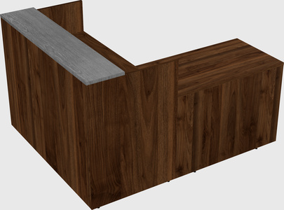 L-shaped modular reception