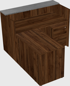 L-shaped modular reception
