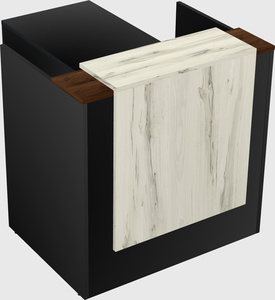 L-shaped modular reception