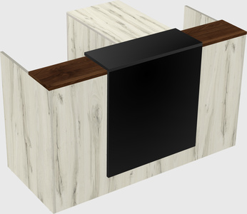L-shaped modular reception