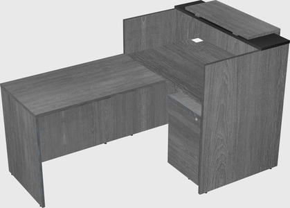 L-shaped modular reception