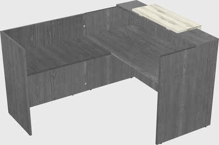 L-shaped modular reception