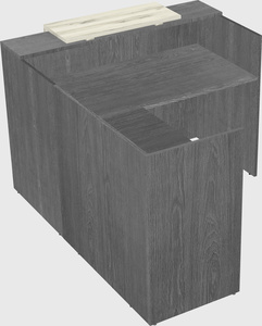 L-shaped modular reception