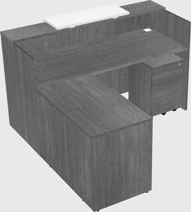 L-shaped modular reception