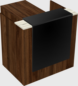 L-shaped modular reception