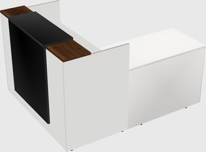 L-shaped modular reception