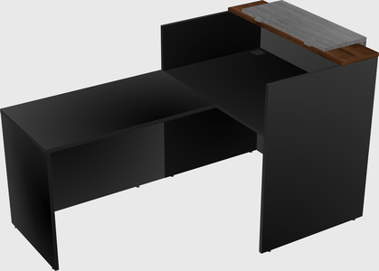 L-shaped modular reception