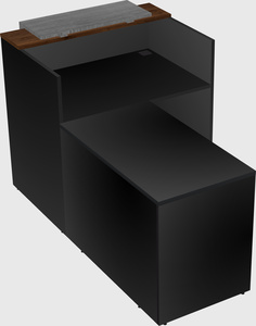 L-shaped modular reception