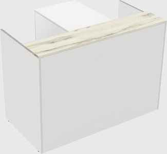 L-shaped modular reception