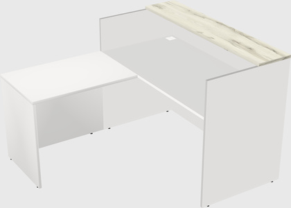 L-shaped modular reception