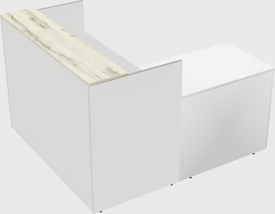L-shaped modular reception
