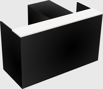 L-shaped modular reception