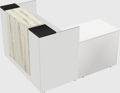 L-shaped modular reception