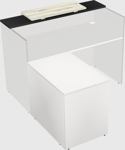 L-shaped modular reception