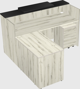 L-shaped modular reception
