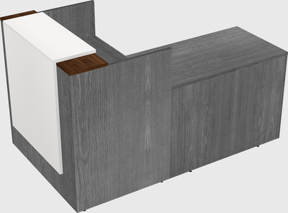 L-shaped modular reception