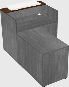 L-shaped modular reception