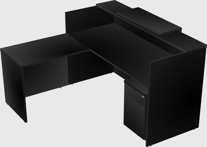 L-shaped modular reception