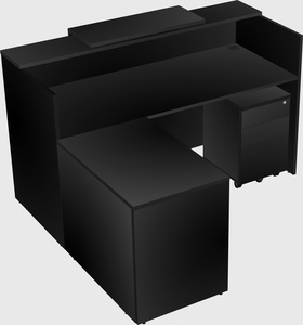 L-shaped modular reception
