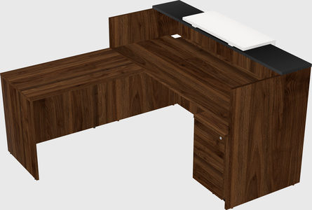 L-shaped modular reception