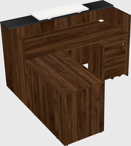 L-shaped modular reception