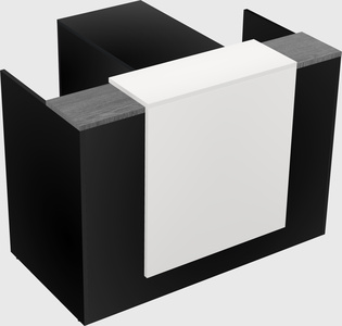 L-shaped modular reception