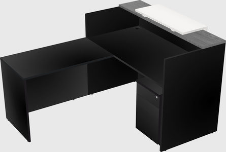 L-shaped modular reception