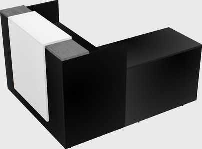 L-shaped modular reception