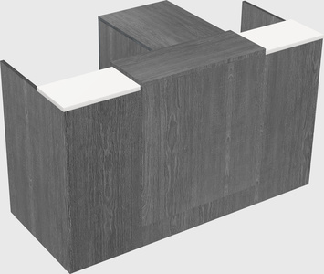 L-shaped modular reception