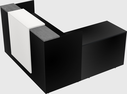 L-shaped modular reception