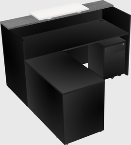 L-shaped modular reception
