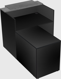L-shaped modular reception