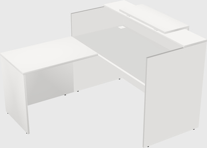 L-shaped modular reception