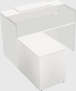 L-shaped modular reception