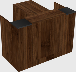 L-shaped modular reception