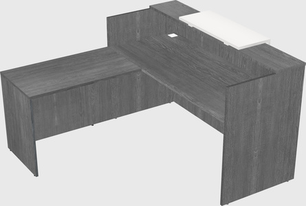 L-shaped modular reception