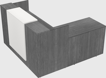 L-shaped modular reception