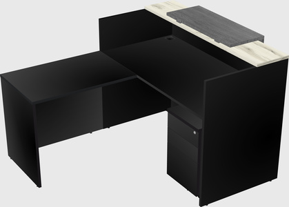 L-shaped modular reception