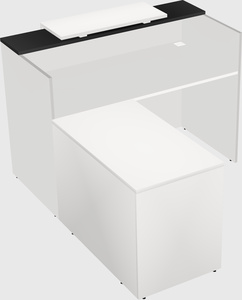 L-shaped modular reception