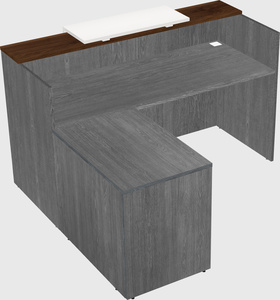 L-shaped modular reception