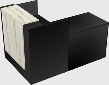 L-shaped modular reception