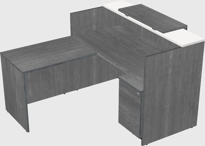 L-shaped modular reception