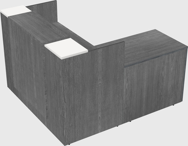 L-shaped modular reception