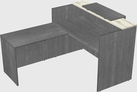 L-shaped modular reception