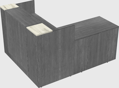 L-shaped modular reception
