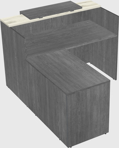 L-shaped modular reception